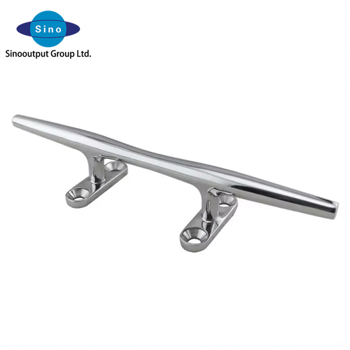 Power Mirror Polished Stainless Steel Cleat Marine hardware AISI316 Stainless Steel Hollow Base Cleat For Boat