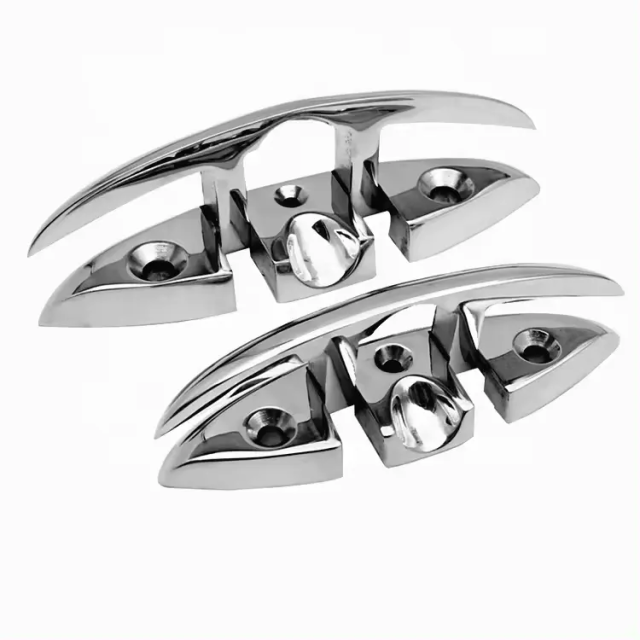6 inch Marine boat Stainless Steel 316 Flip up Folding boat cleat