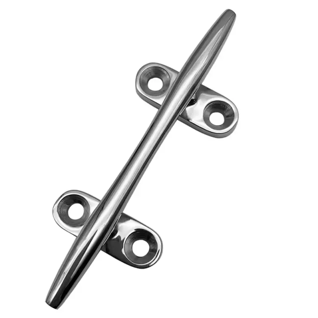 Power Mirror Polished Stainless Steel Cleat Marine hardware AISI316 Stainless Steel Hollow Base Cleat For Boat