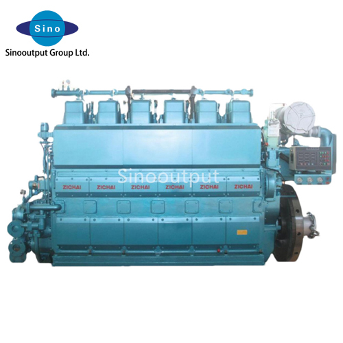 Zichai LB6250 series marine engine 6 cylinder with power 800-1800hp@500-825rpm
