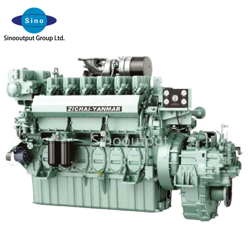 Zichai Z8170 series marine engine 8 cylinder power 408-900hp 1000-1500rpm original China inboard marine diesel engine