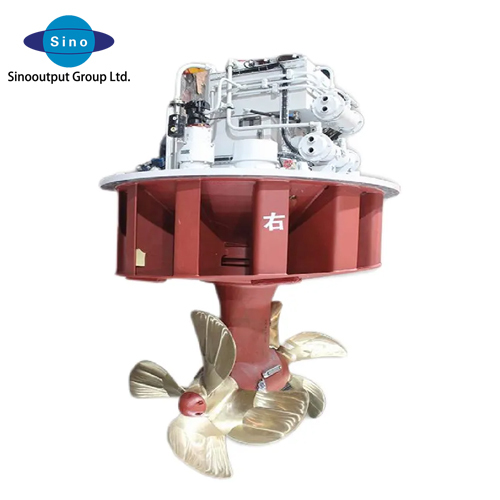 High quality marine boat azimuth thruster with counter rotating twin propeller driven by diesel engine power 45-1650kW