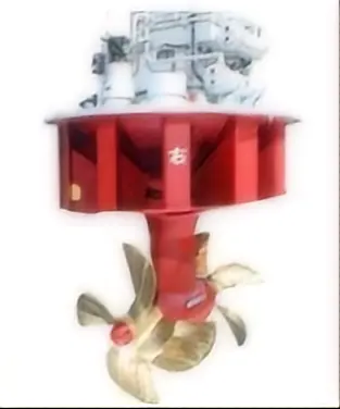 High quality marine boat azimuth thruster with counter rotating twin propeller driven by diesel engine power 45-1650kW