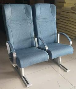 Commercial-Grade Folding Boat Seats Marine with Removable Fabric/PU/Leather Covers for Yachts, Ferries, Commercial Vessels