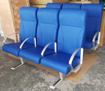 Adjustable Double Boat Seat Marine with Removable Flame-Retardant PU 1 Year Quality Warranty with CE CCS High Quality Boat Seat