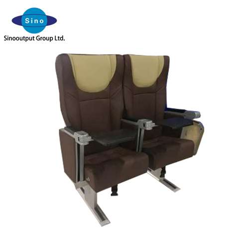 Single Double and Three-seater Marine Luxury Business Seats with Armrests and Shock Absorption Design