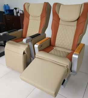Single Double and Three-seater Marine Luxury Business Seats with Armrests and Shock Absorption Design