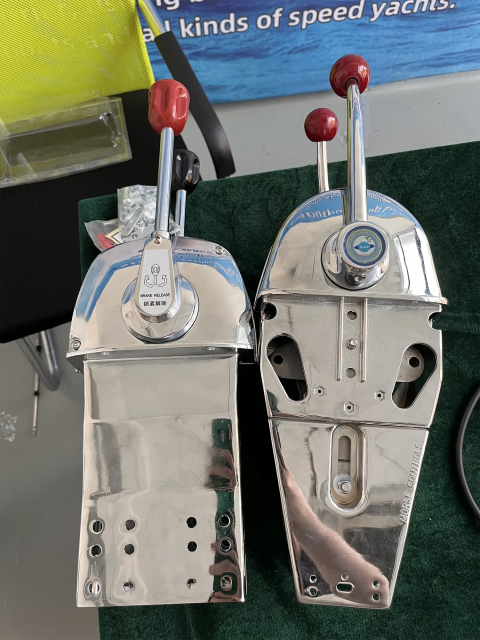 Sinooutput Best Price Stainless Steel Control Lever with Pull Throttle Line Good Quality Marine Supplies for Fishing Boat