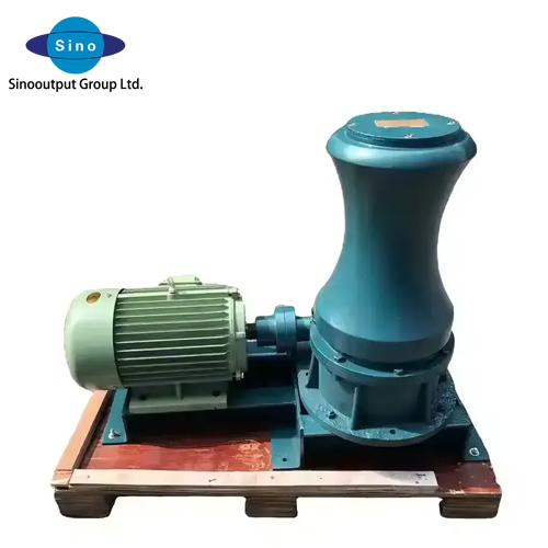 Marine Vertical Hydraulic Winch 7.5KW 50/60HZ 380V/220V Steel Material With Control Box