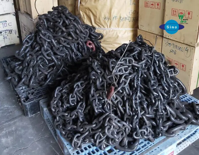 Marine Carbon Steel Material Anchor Chain Can Be Customized Diameter 11-102mm for Various Types of Boats