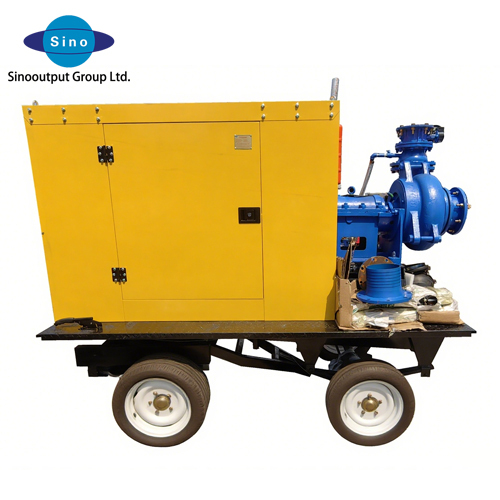 Sinooutput High Flow Diesel Water Pump 504m³/h 23m Lift 1200rpm IP23 Multipurpose