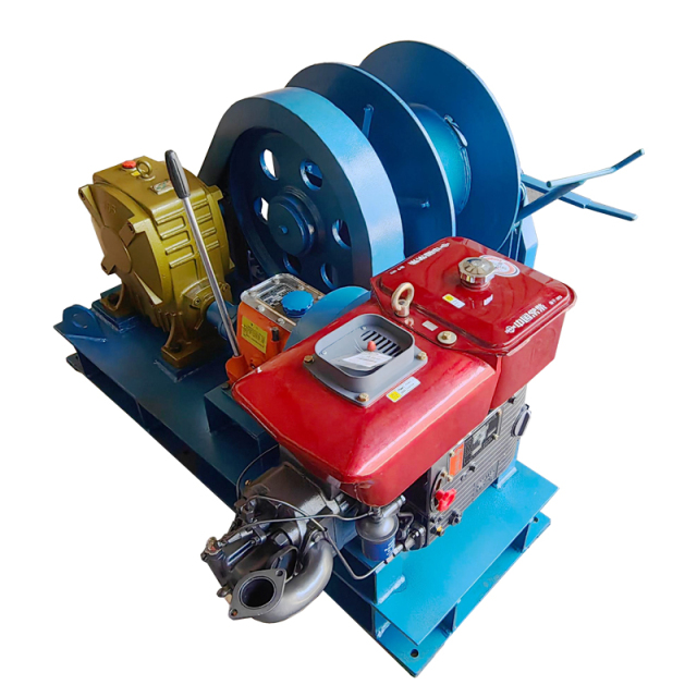 High Quality Marine Diesel Anchor Winch 20kN Anchor Load 60kN Holding Load 25mm Wire Rope 100m