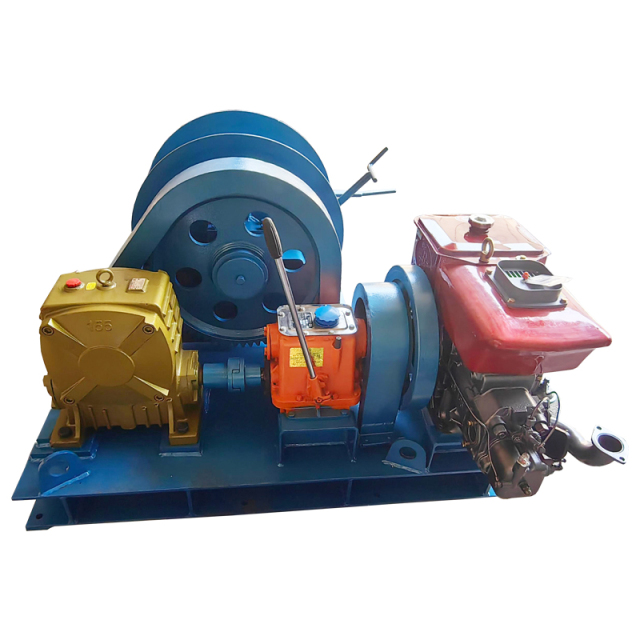 High Quality Marine Diesel Anchor Winch 20kN Anchor Load 60kN Holding Load 25mm Wire Rope 100m