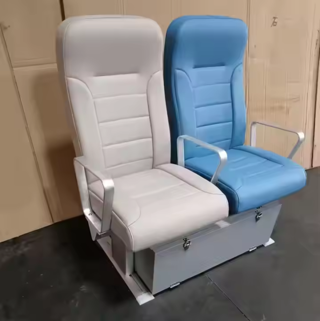 Custom Marine Passenger Chair High-Strength Aluminum Frame with Wear-Resistant PU Upholstery Boat Seat Supplies