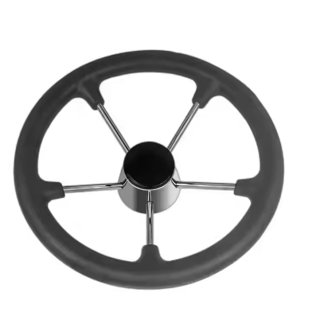 Genuine Stainless Steel Inboard Hardware Steering Wheel for Marine Boat Use