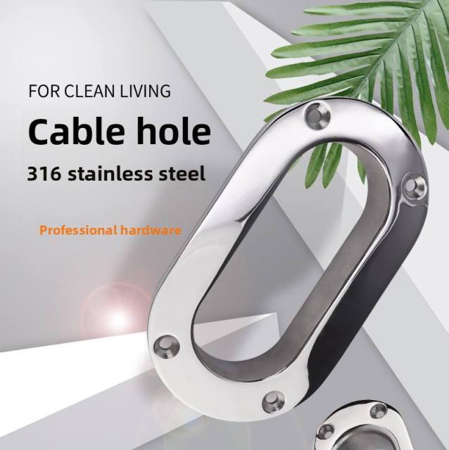 Portable Stainless Steel Rope Guide Hole for Ships Yachts Fishing Boats-New Condition Marine Cable Guide Hardware Accessories