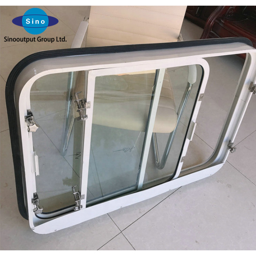 Single Sliding Aluminium Window with Steel & ABS Materials Marine Equipment for Boat & Ship Use CCS Certified Opening Type
