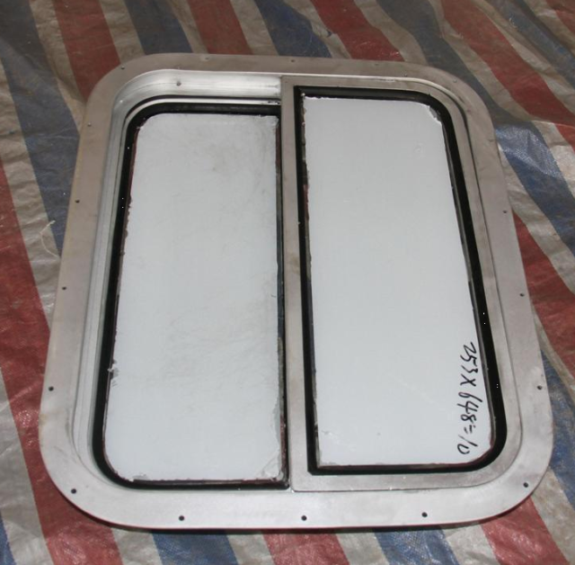 Single Sliding Aluminium Window with Steel & ABS Materials Marine Equipment for Boat & Ship Use CCS Certified Opening Type