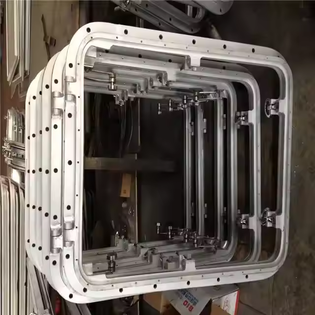 Single Sliding Aluminium Window with Steel & ABS Materials Marine Equipment for Boat & Ship Use CCS Certified Opening Type