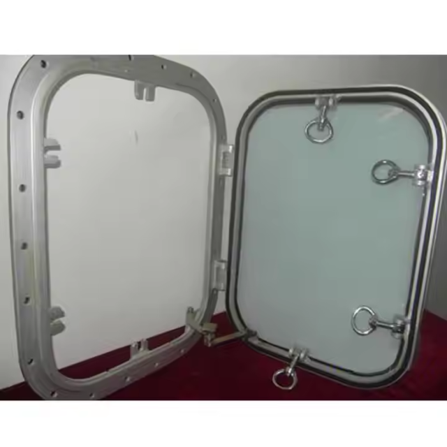 Single Sliding Aluminium Window with Steel & ABS Materials Marine Equipment for Boat & Ship Use CCS Certified Opening Type