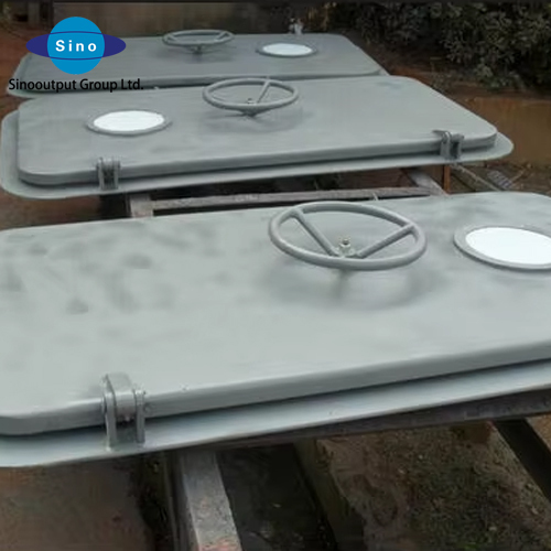 SINOOUTPUT Marine-Grade FRP Steel Door-Waterproof Heavy-Duty LO/RO Opening 88KG & Customizable for Vessels