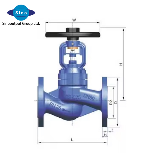 High Effective Manual Bellows Globe Valve German Standard for Marine Systems Good Seal for Hot Oil Steam and Water