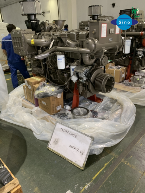 Yuchai Marine Diesel Engine 4 Stroke 6 Cylinder Inboard Replacement High Power New 3 Years Warranty