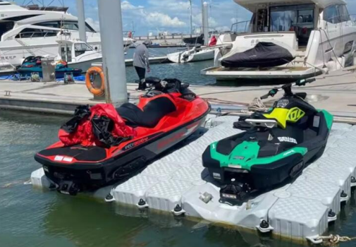 HDPE Modular Pontoon Jet Ski Dock High Quality Floating Boat Dock and Fast Delivery Supplies Marine