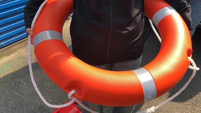 High Quality HDPE Material Marine Life Buoy Ring 2.5kg Life Saving Equipment Man Over Board Marine Life Buoy in Stock