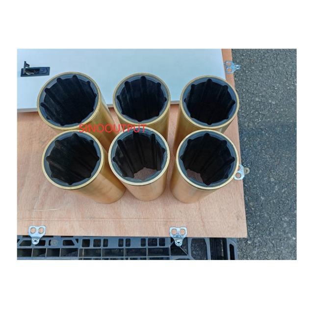 Marine Cutlass Bearing Brass Shell Water Lubricated Rubber Bearing for Boat Vessel Supplies Marine