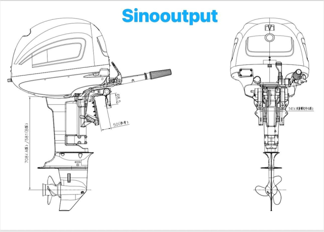 Hot Sale Outboard Diesel Engines 13HP 9.6kw for Yachts, Fishing Boats Factory Sales Brand New Good Price