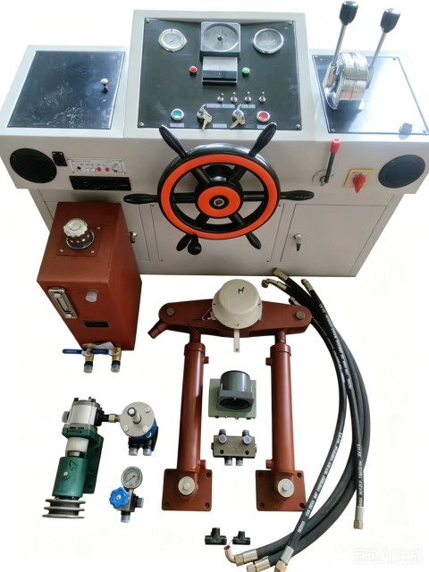Marine Hydraulic Steering Accessories with Rudder Angle Indicator and Bypass Valve - Reliable Steering Control Parts for Boats