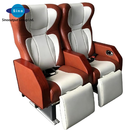 Customizable Marine Passenger Seat Poseidon B Series - Ergonomic Ship Seating with PVC Leather and Extended Leg Rest