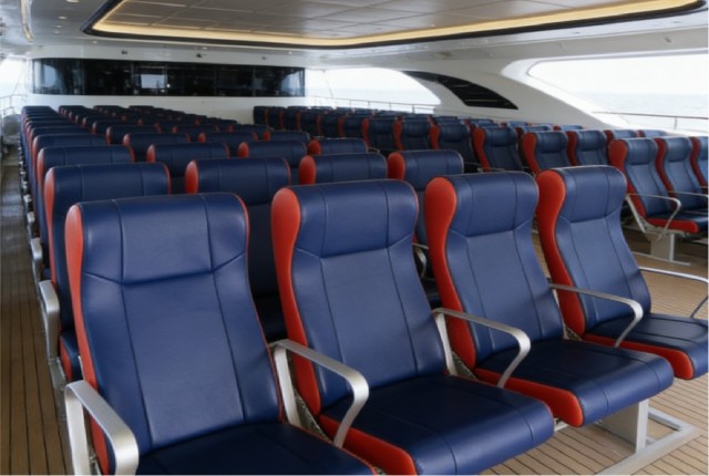 Premium Reclining Boat Passenger Seat Navigator Plus6 High Back Ergonomic Ship Seating with Aluminum Alloy Base