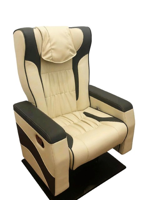 Luxury VIP Marine Passenger Seat Poseidon a Series with Adjustable Backrest and USB Charging for Yacht and Premium Ferry