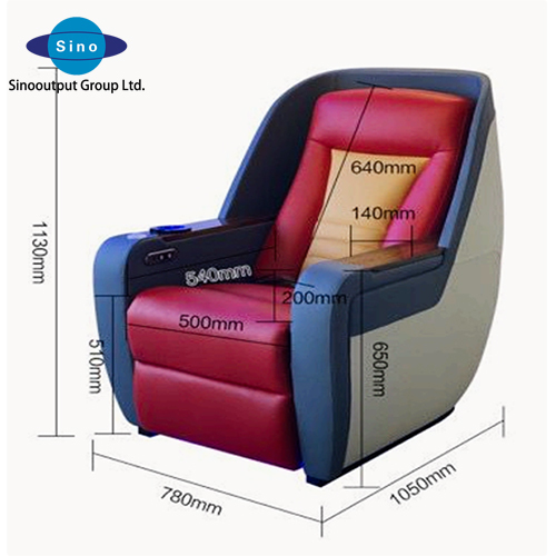 Premium Private Ship Cabin Seating Sea Dragon Series Luxury Marine Passenger Chair with Leg Rest and 1700mm Full Reclining