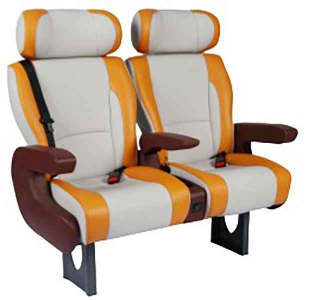 Ergonomic Marine Passenger Seat Poseidon C Series - High Back Adjustable Ship Seat with Aluminum Base for Ferry and Boat