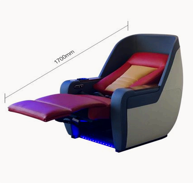 Premium Private Ship Cabin Seating Sea Dragon Series Luxury Marine Passenger Chair with Leg Rest and 1700mm Full Reclining