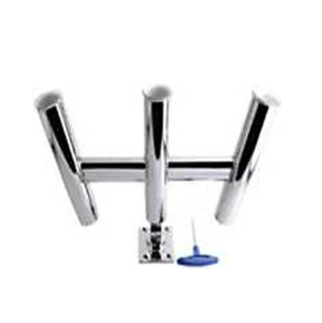 AISI 316 Stainless Steel Clamp-On Rod Holder Marine Hardware for Yacht, Fishing Boat & Speedboat, 6-Month Warranty