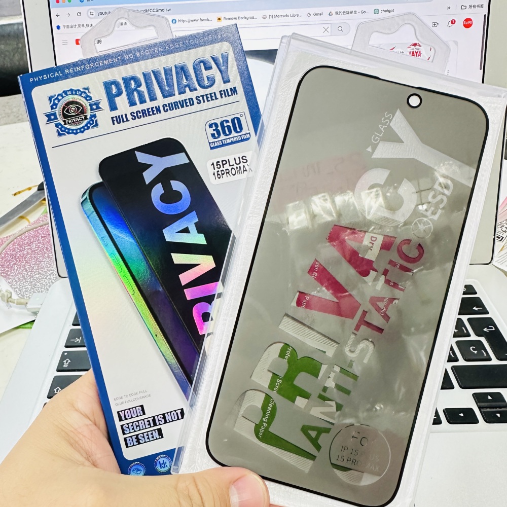 mica privaciadad cristal completa para iphone