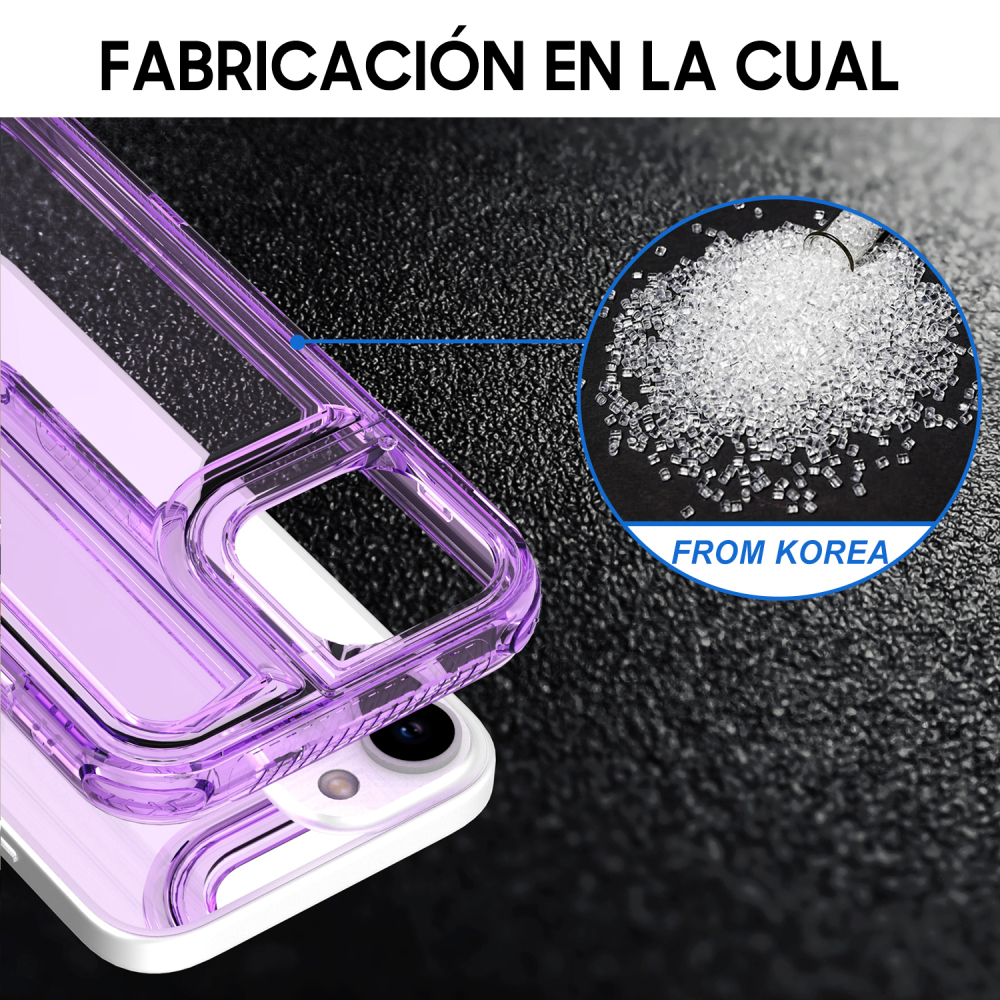 SM07 funda burbujas 3 en 1 morada