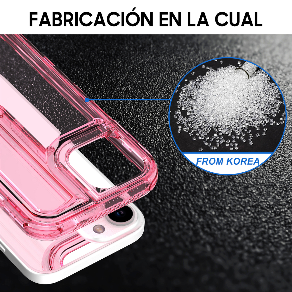 SM07 funda burbujas 3 en 1 rosa