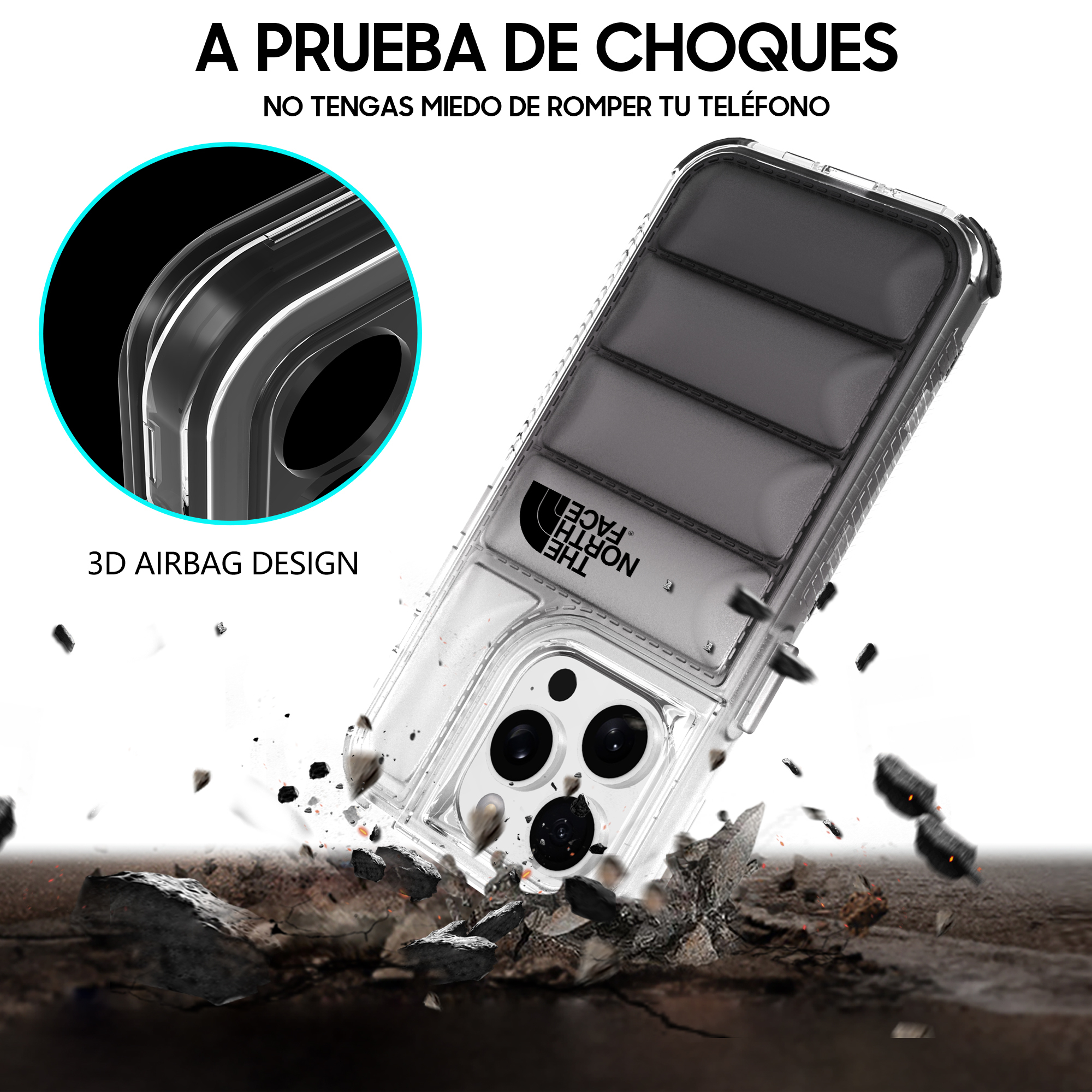 sm04 funda 360 norte face NEGRO