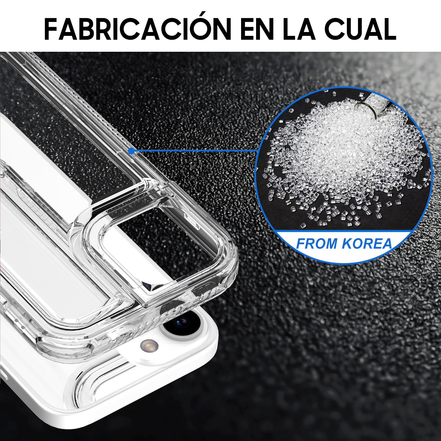 SM07 funda burbujas 3 en 1 transparente