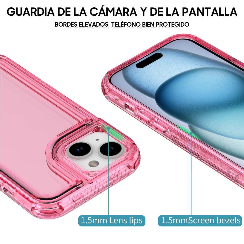 SM07 funda burbujas 3 en 1 rosa