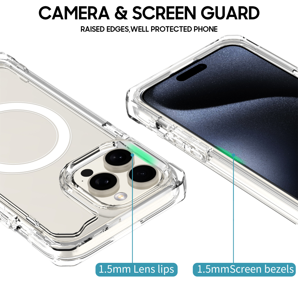 SM05 FUNDA UAG 3 EN 1 MAGSAFE TRANSPRENTE