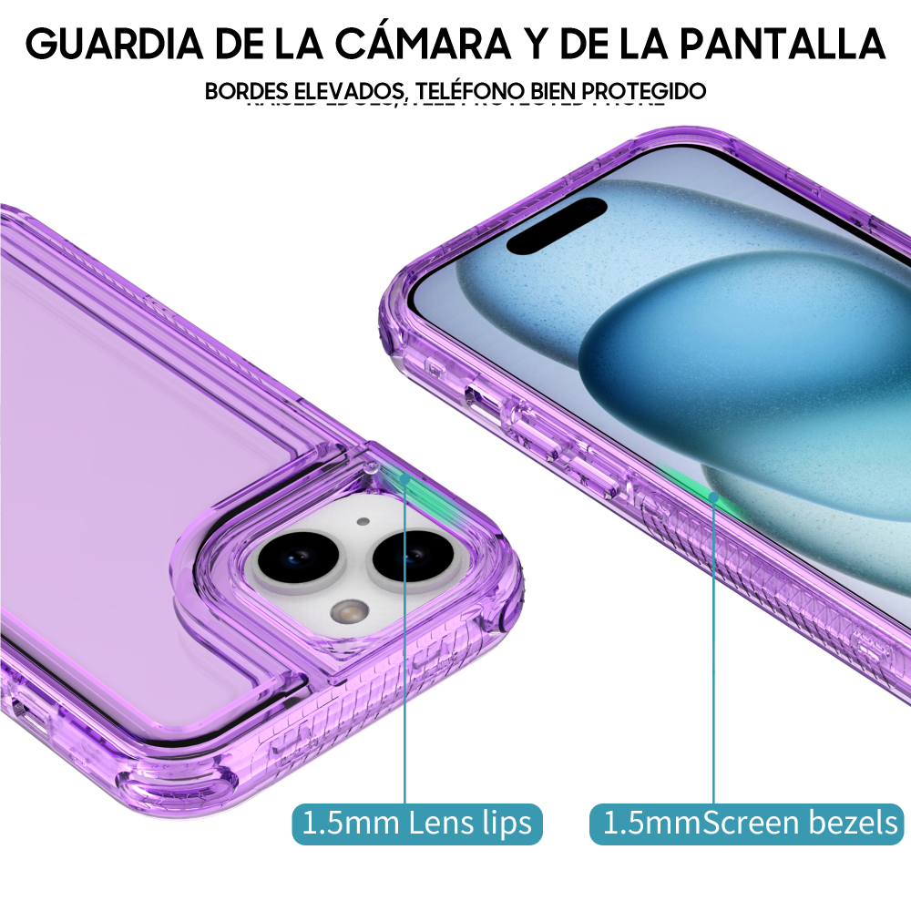 SM07 funda burbujas 3 en 1 morada