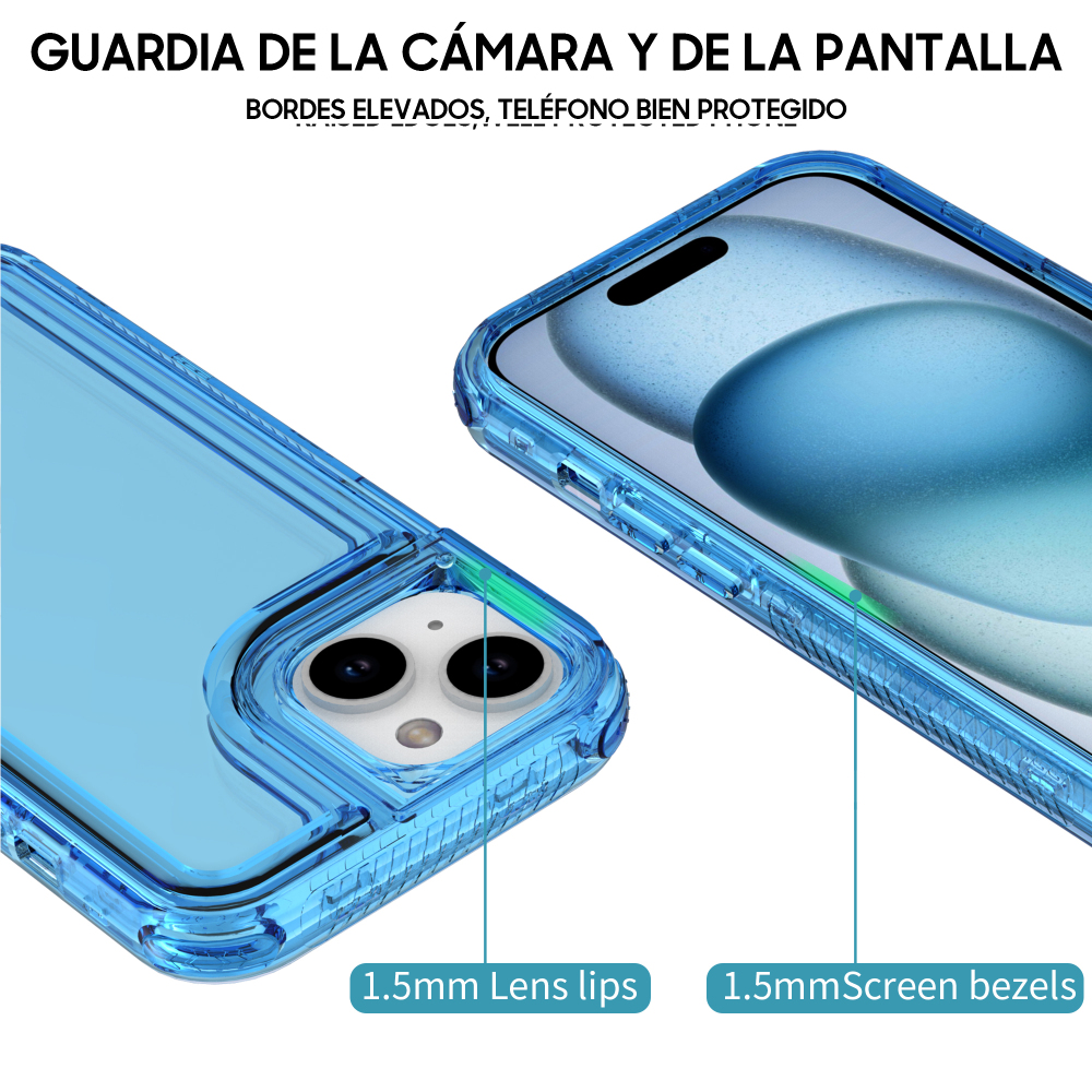 SM07 funda burbujas 3 en 1 azul