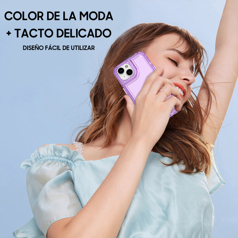 SM07 funda burbujas 3 en 1 morada