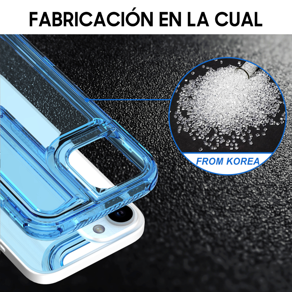 SM07 funda burbujas 3 en 1 azul